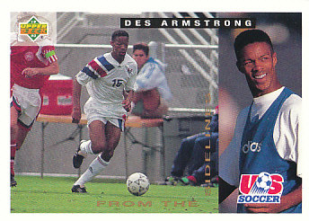 Des Armstrong USA Upper Deck World Cup 1994 Preview Eng/Spa From The Sideline #150